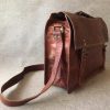 Handmade Leather 15" Padded Laptop Bag SL+ Satchel Vintage - Image 3
