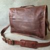 Handmade Leather 15" Padded Laptop Bag SL+ Satchel Vintage - Image 5
