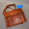 Leather Bag 9" Wide Satchel S9 Shoulder Bag iPad Mini Billy Goat Designs
