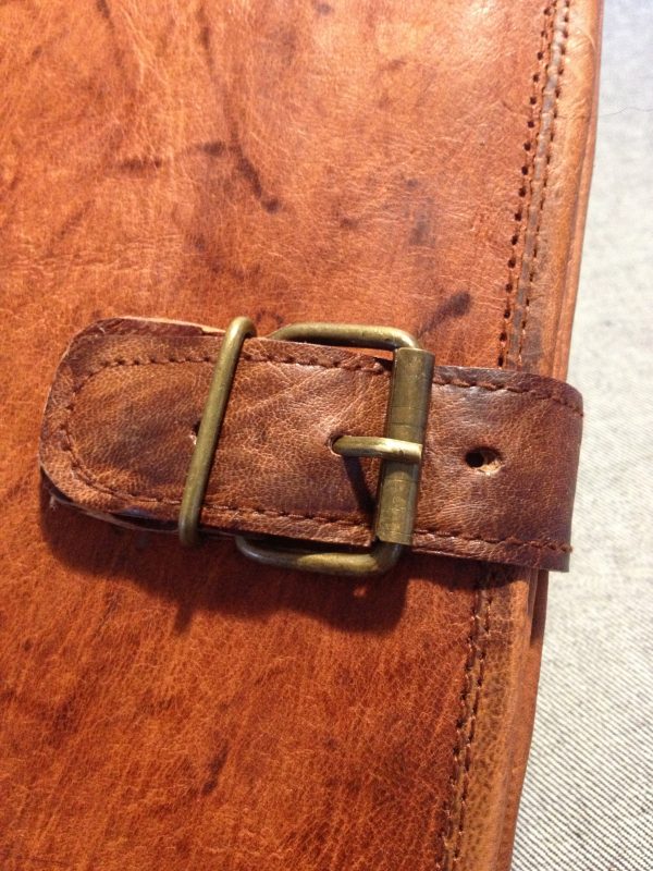 Leather Book Cover BCDA4 iPad Cover Handmade Goat Notebook Folder Compendium - Image 3