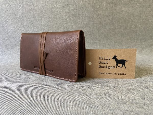 Leather Tobacco Pouch (goat leather) 50gm Handmade (T50Z/P) (Two options) - Image 6