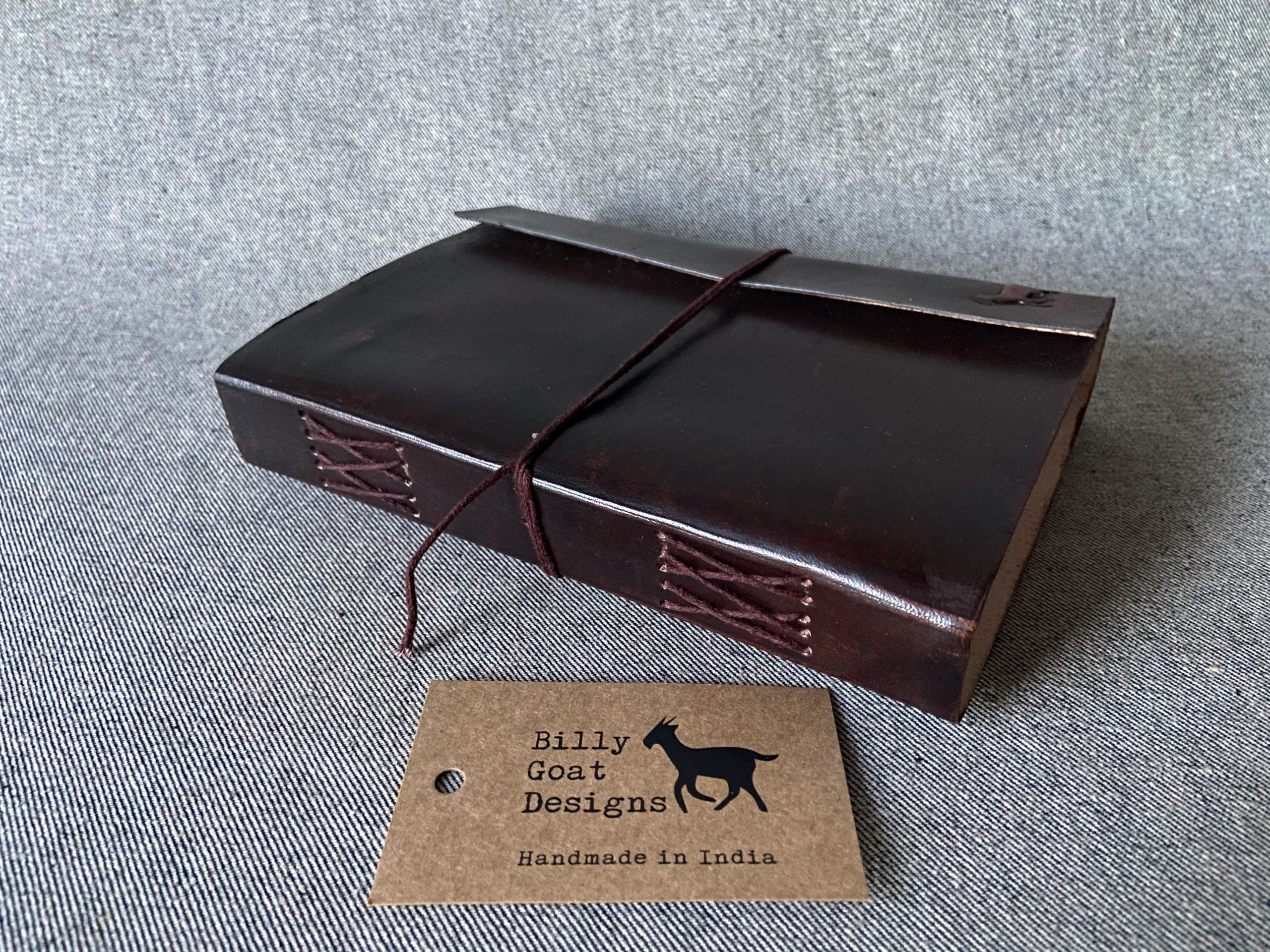 Leather Bound Notebook A5 size JA5 Journal Scrap Book Art Gift