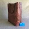 Leather Tall Tote Bag T-TOTE Laptop Shopping Shoulder Bag - Image 8