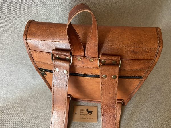 Leather Backpack 13" Tall B13T Satchel Suits MacBook iPad Tablet
