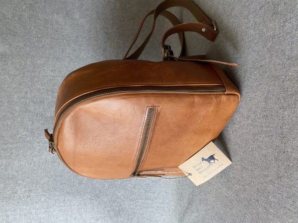 Leather Backpack 12” Tall BR12 Zip-around iPad