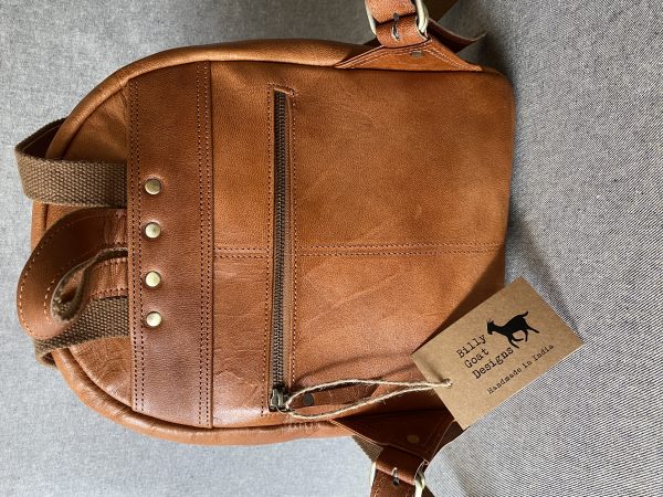 Leather Backpack 12” Tall BR12 Zip-around iPad - Image 2