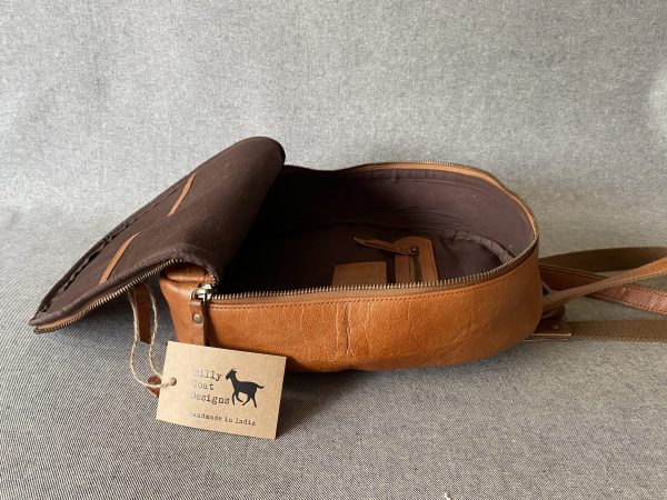 Leather Backpack 12” Tall BR12 Zip-around iPad - Image 10