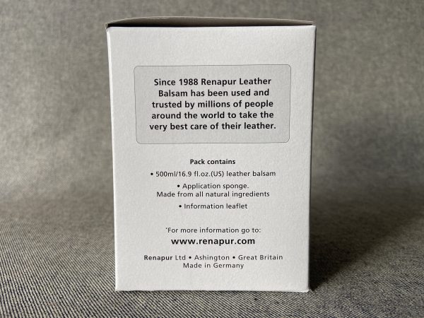 Renapur Leather Balsam *NEW SIZE* 500ml RLB500 Polish Conditioner Care - Image 9